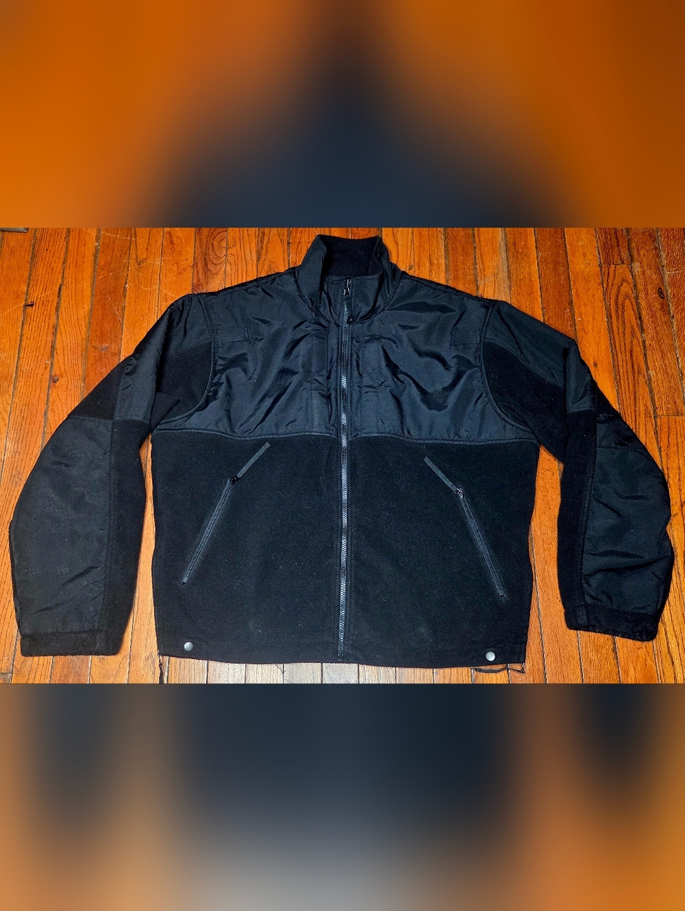 5.11 Tactical Series Mens Large Fleece Jacket Full Zip Inner Lining Black A4